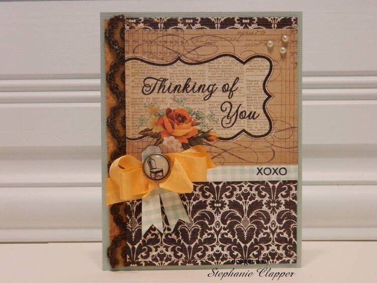 Sitting and Thinking of You card