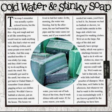 Cold Water &amp; Stinky Soap {Pub Ad Inspiration Challenge}