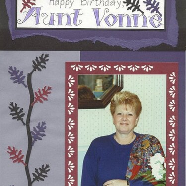 Happy Birthday, Aunt Vonne