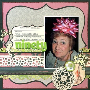 Ninety {Scrap for a Cure{