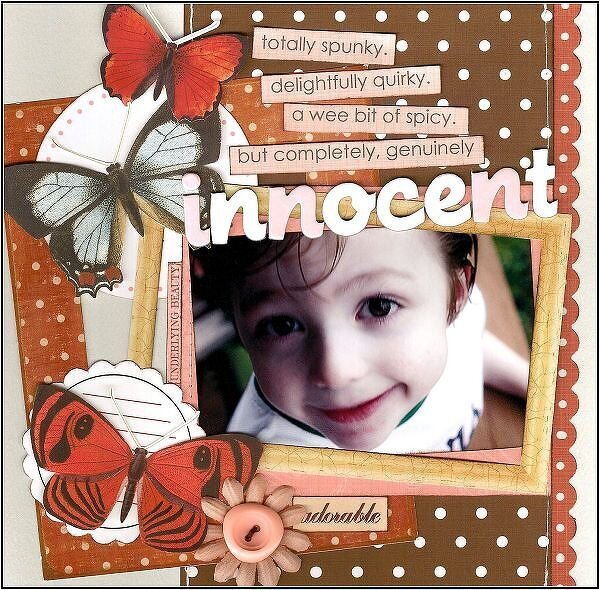 Innocent {Color Combo #77 &amp; DW Recipe Challenges}