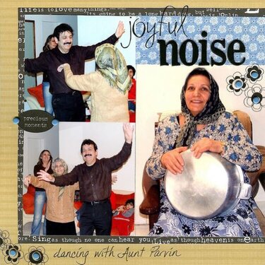 Joyful Noise {DW 2007, Patterned Paper, and ABC Challenges}