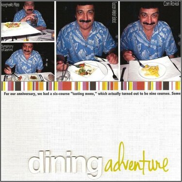 Dining Adventure {Pub Ad Inspiration * DW Challenges} 