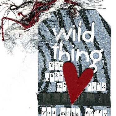 Wild Thing Valentine&#039;s Card {DW 2007 Challenge}