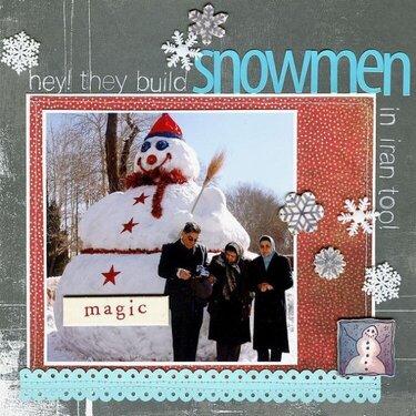 Hey! They Build Snowmen in Iran Too! {DW 2007, Color Challen