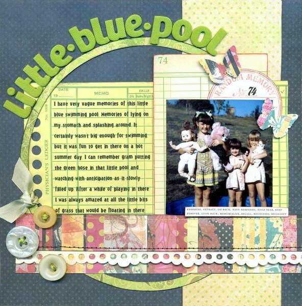 Little Blue Pool {Scrap for a Cure}