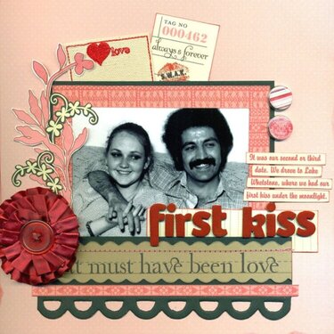 First Kiss {Scrap for a Cure}