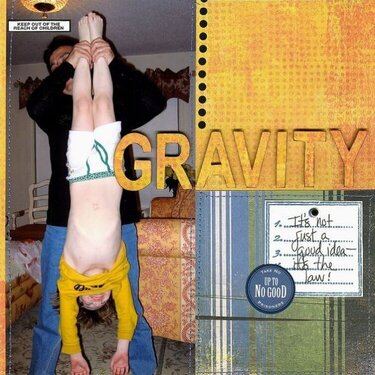 Gravity {Color Combo, DW 2007, Stash, &amp; ABC challenges}