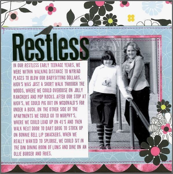 Restless {Sketch This! &amp; Patterned Paper Challenge}