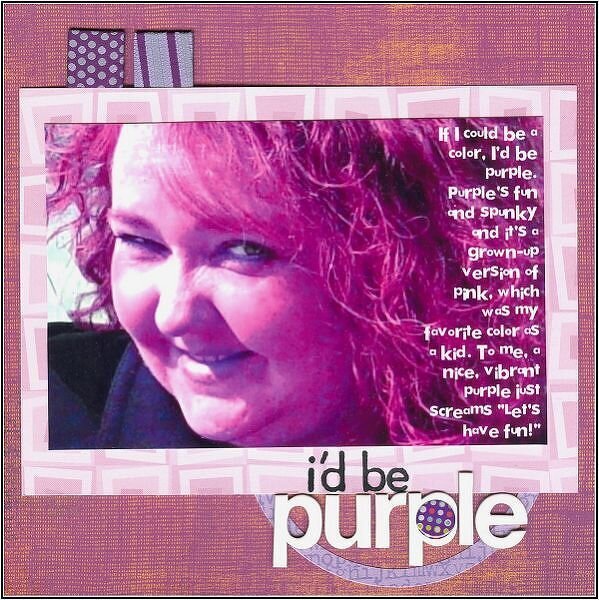 I&#039;d Be Purple - CHA-in-Spirit Kim&#039;s Color Your World Challen