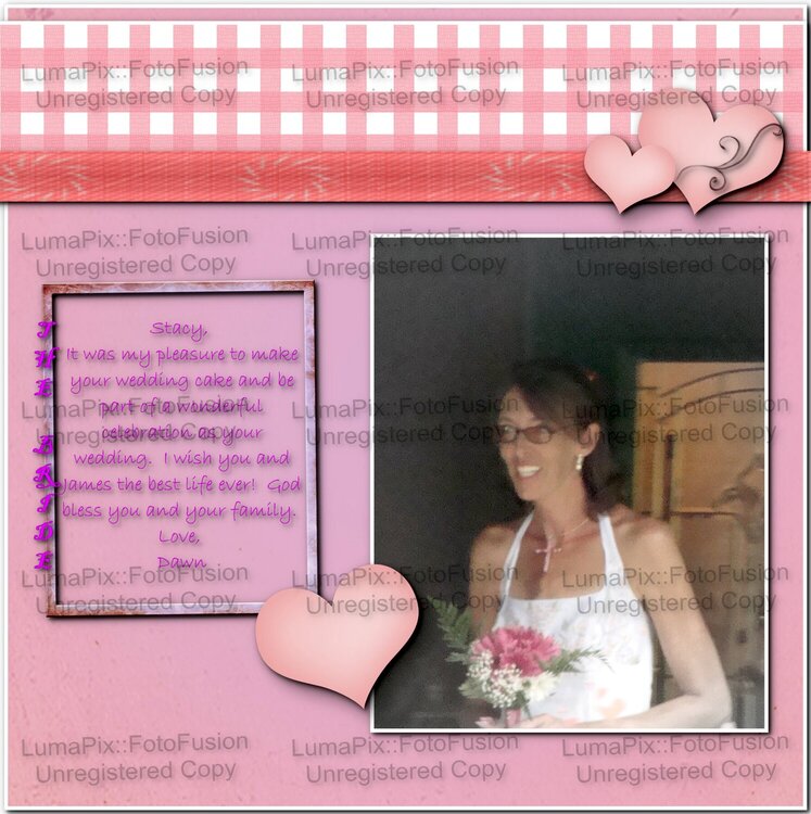stacy&#039;s wedding page