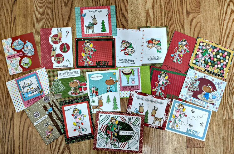 Various Christmas cards