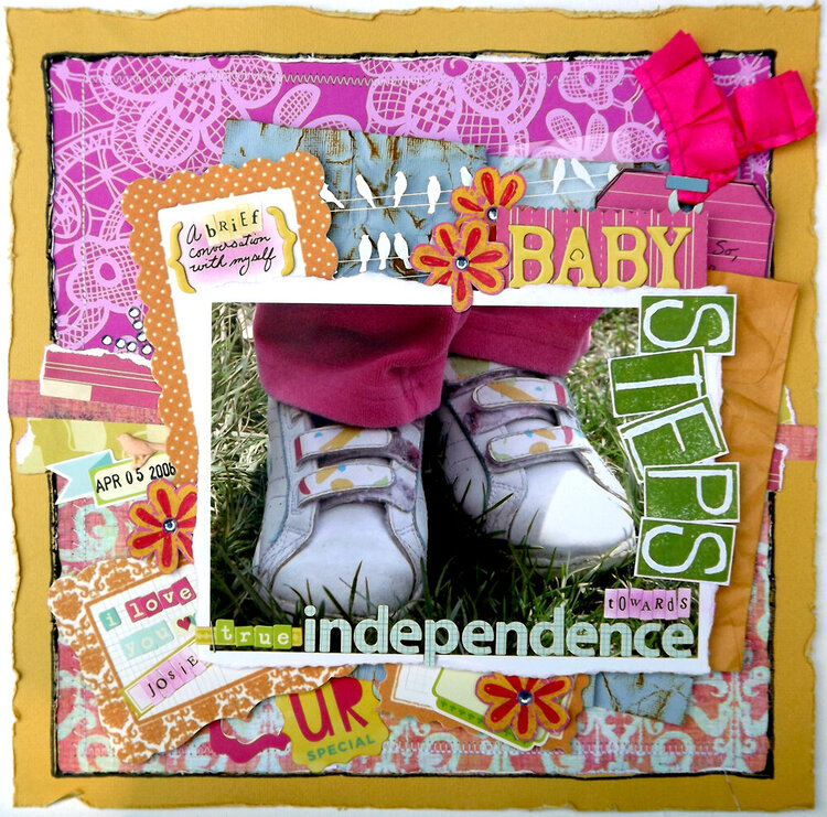 Baby Steps - Scrapbooking from the Inside Out - July Independence kit