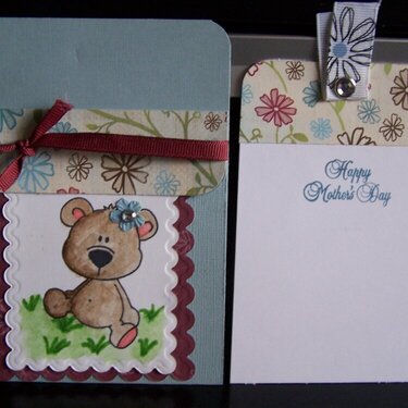 inside teddy bear mother&#039;s day card
