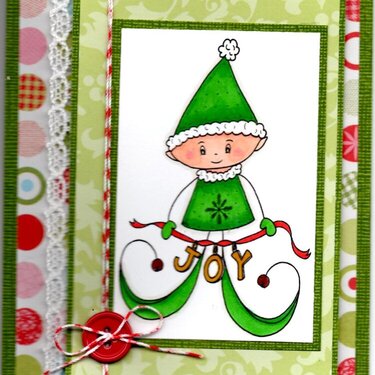2013 Joyous Elf Card
