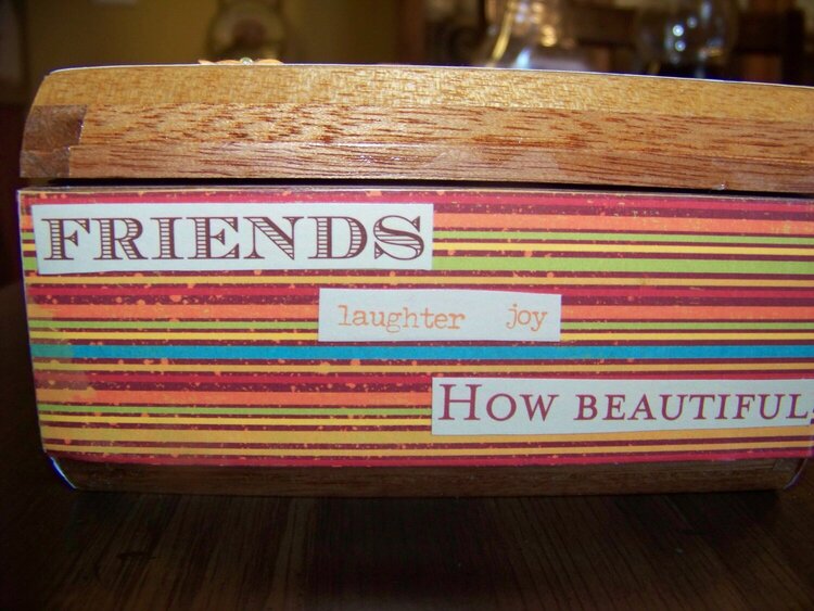 &quot;Friends&quot; Altered Cigar Box