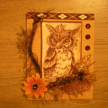 Marticia&#039;s card swap Owl 3