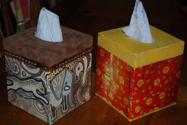 Decorated Kleenex Boxes