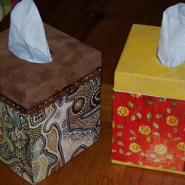 Decorated Kleenex Boxes