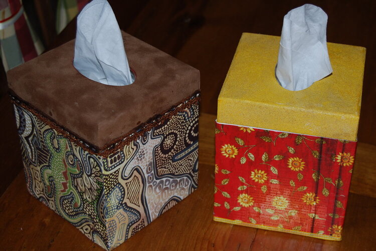 Decorated Kleenex Boxes