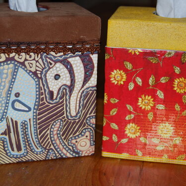 Decorated Kleenex Boxes