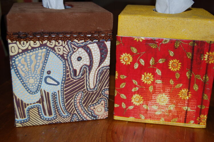 Decorated Kleenex Boxes