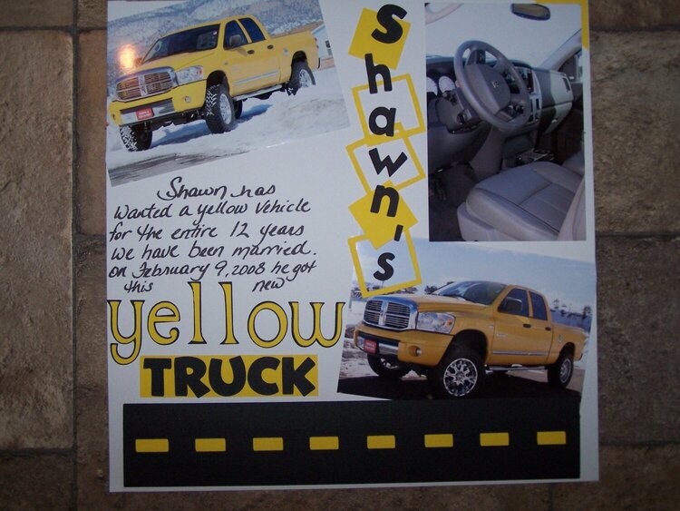 Shawn&#039;s yellow truck