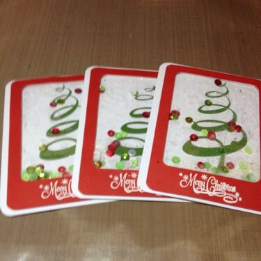 Merry Christmas Shaker Cards