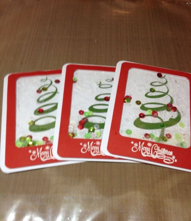 Merry Christmas Shaker Cards