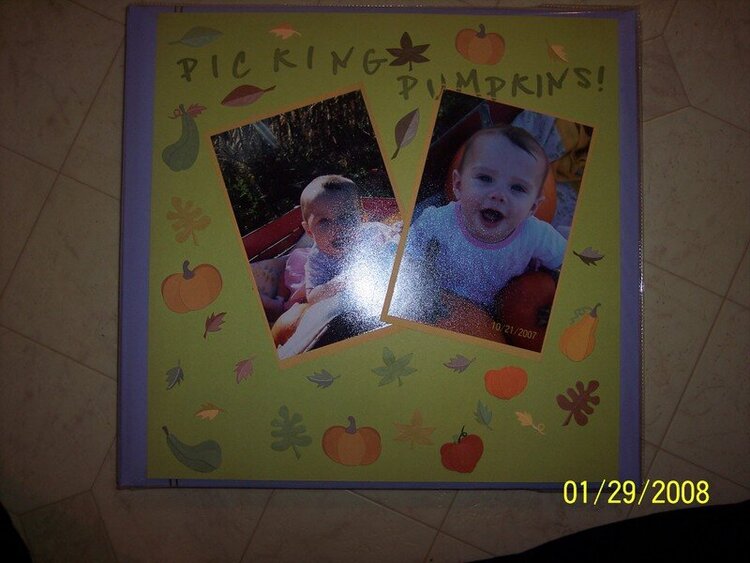 Pumkin picking from jianna&#039;s baby book