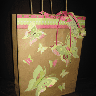 ::Altered Butterfly Gift Bag::