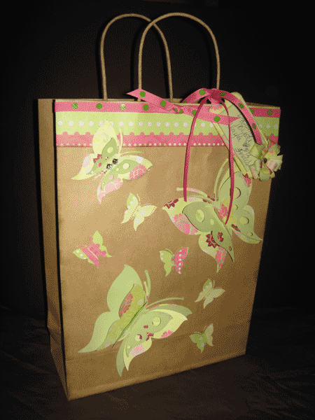 ::Altered Butterfly Gift Bag::
