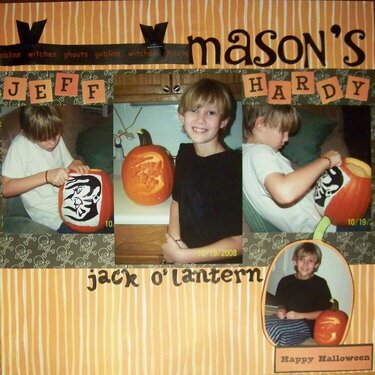 Mason&#039;s Jeff Hardy Jack o Lantern