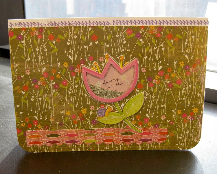 Spring is in the air card