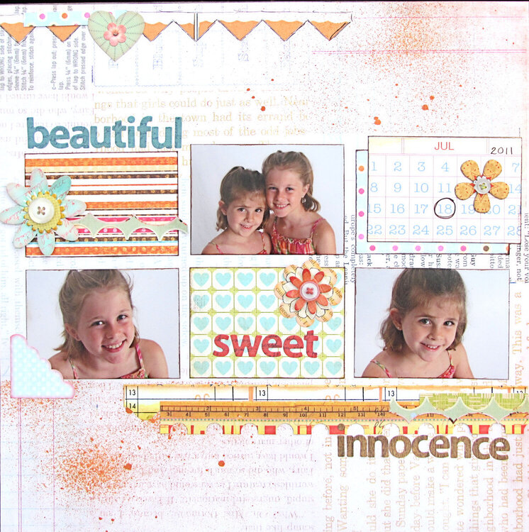 beautiful, sweet, innocence (sassafras challenge)