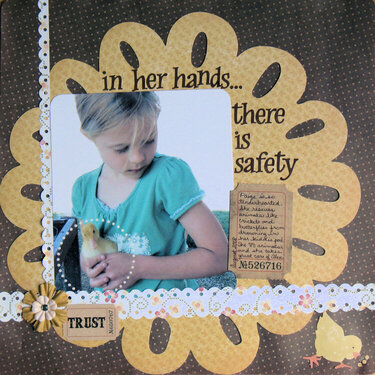 In her hands...there is safety