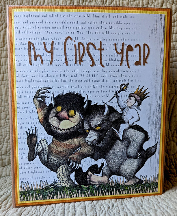 Where the Wild Things are baby&#039;s first year album