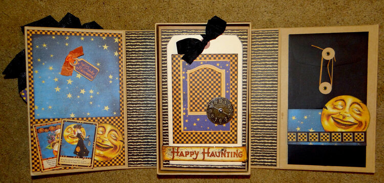 Graphic 45 Happy Haunting Decorative Box and Album side A