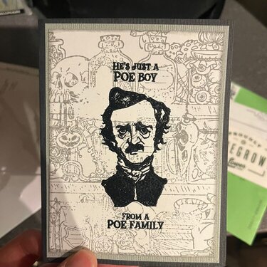 Poe Halloween Card