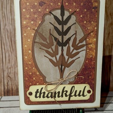 Thanksgiving Wheat Stalk card