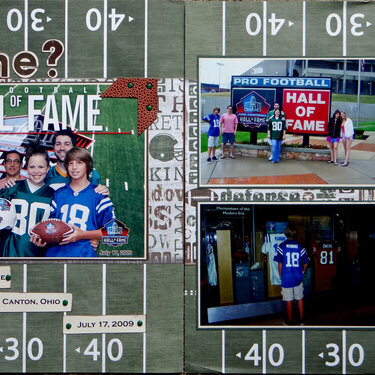 Pro Football Hall of Fame Canton Ohio