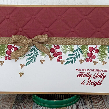 Holly Jolly &amp; Bright Christmas Card