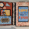 Graphic 45 "Life's a Journey" travel folio - Inside left with inside right closed