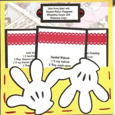 Disney Restaurants Recipe Card