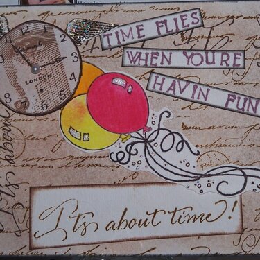 1st clock postcard...