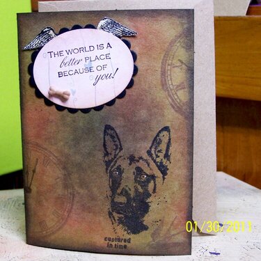 German Shepard Dog card