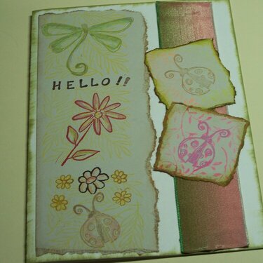 Finished Hello card