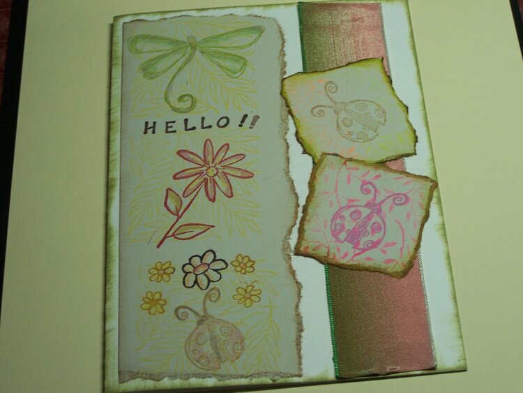 Finished Hello card