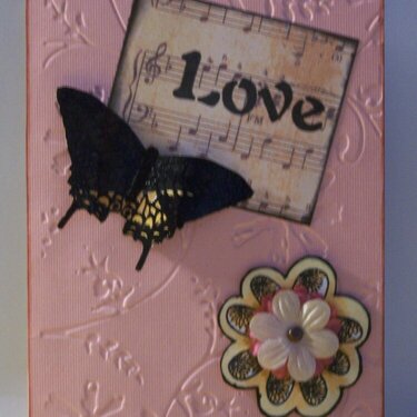 Peach love card..