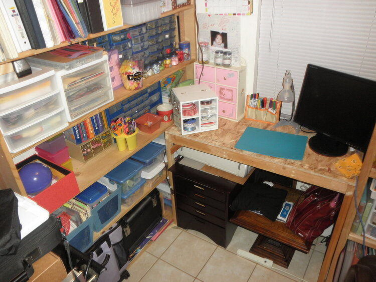 My Messy scrapbook room